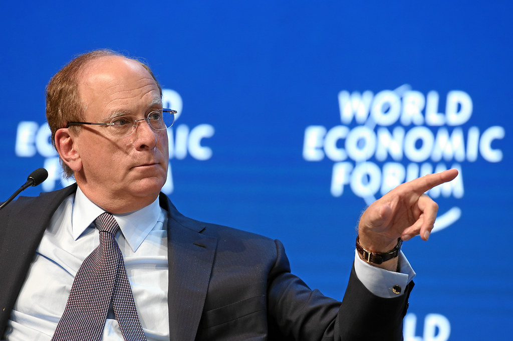 Picture of Larry Fink at the WEF
