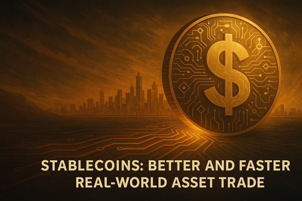 concept art depicting the content of the stablecoin blog post